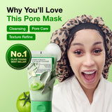 FULLY Green Tomato Pore Clay Mask Cleanser for Deep Cleansing, 4.05 fl oz