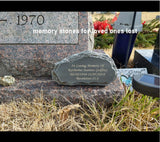 CUDMORERBE Personalized Garden Stones in Memory of Loved Ones, Engraved with Any Message Memorial Stones Gravestones Outside, Sympathy Memorial Gifts Funeral Gifts for Loved Ones Dad Mom Grandma