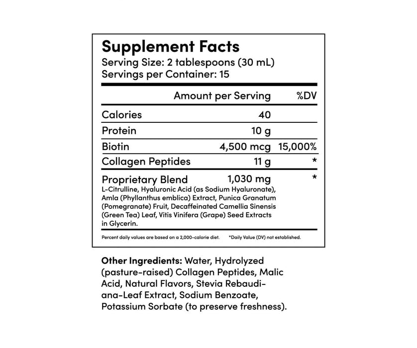 Tranont Glow Advanced Type 1 Collagen with Superfood Antioxidant Support | Healthier Hair, Glowing Skin, Strong Nails & Joints | Liquid Collagen with Hyaluronic Acid & Peptides - 15oz. Piña Colada