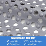 Large Shower Mats for Inside Shower,46×79 cm Anti Slip Bath Mat with Drain Holes,Bath Mat for Bathtub & Shower Cubicle | Easy Drain & Machine Washable 1