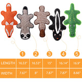 Eneston 5 Pack No Stuffing Squeaky Dog Toys for Large Dogs - Interactive Durable Plush Chew Toy with Crinkle Paper, Safe Pet Toy for Small to Large Breed, Ideal for Puppy Gifts & Tug of War Toys