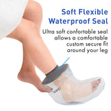 TKWC INC Water Proof Leg Cast Cover for Shower - Watertight Foot Protector (Foot & Ankle (Soft))