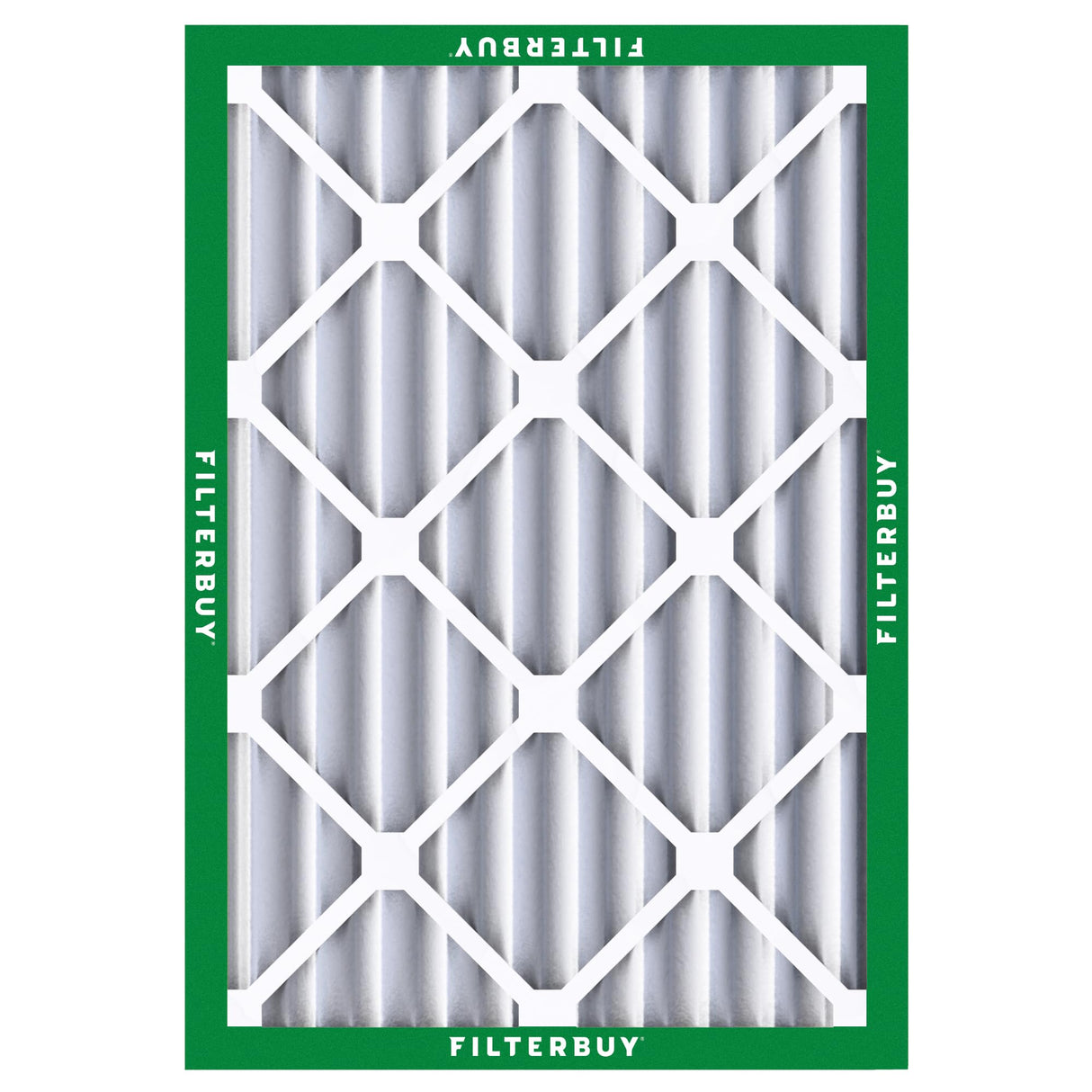 Filterbuy 24x25x4 Air Filter MERV 8 Essential Dust & Allergy Defense (1-Pack), Electrostatic Pleated HVAC AC Furnace Filters Replacement (Actual Size: 23.75 x 24.75 x 3.63)