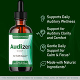 (2 Pack) Audizen Ear Drops - Original Audizen Drops Advanced Ear Health Support Supplement Liquid Premium All Natural for Healthy Ringing Ear, Audi Zen Ear Balance Support, 2 Bottles for 2 Months