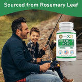 Genex Formulas Ursolic Acid 300mg (180 Capsules) Ursolic Acid Sourced from Rosemary Extract - Non-GMO, Gluten Free, Vegetarian