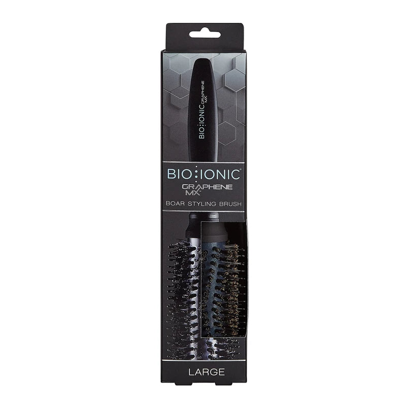 Bio Ionic Boar Styling Brush, Luxurious Boar Bristles for Effortless Hair Styling and Enhanced Shine and Smoothness, Large