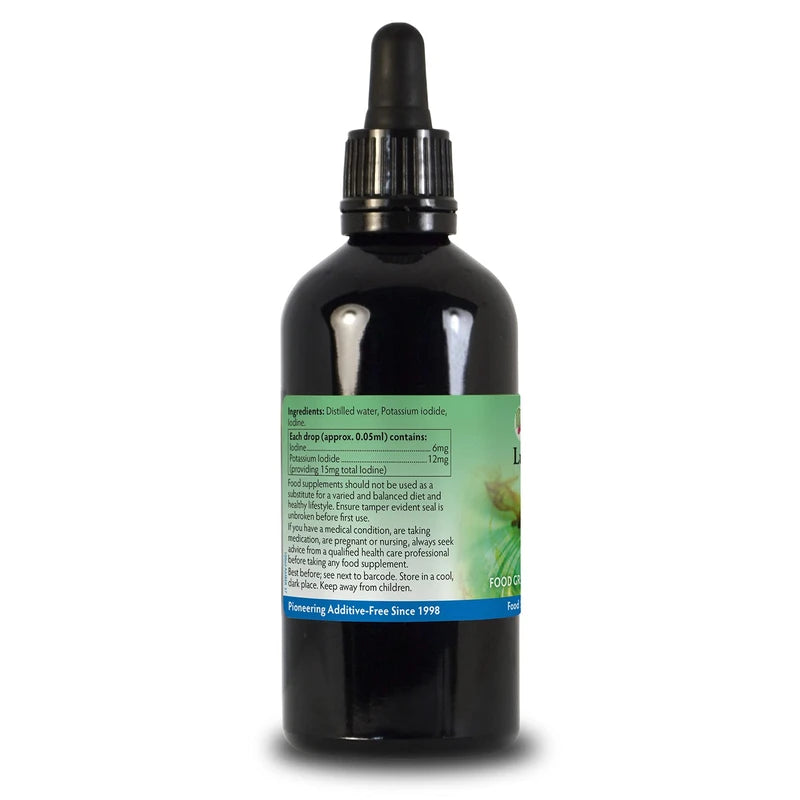 Health Leads ...Working With Nature Lugols 12% Iodine Solution 100ml, High Strength, True 12% Liquid Formulation, Bulb Pipette for Easy & Accurate Dispensing, Formulated & Made in Wales