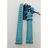 MICHELE Genuine Michele 12mm Blue Lizard  Watch Band Strap New