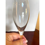 Dom Perignon Signed DOM PERIGNON Crystal Etched SHIELD LOGO 9 1/8" CHAMPAGNE FLUTES Set Of 2