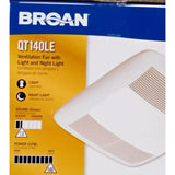 Broan Luz de ventilador Broan QT140LE 140CFM - Branca