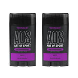 Art of Sport Men’s Antiperspirant & Deodorant, Sandalwood, Made with Natural Botanicals, Moisturizing Tea Tree Soap, Made for Athletes, Defy Scent, 2.7 Ounce (Pack of 2)