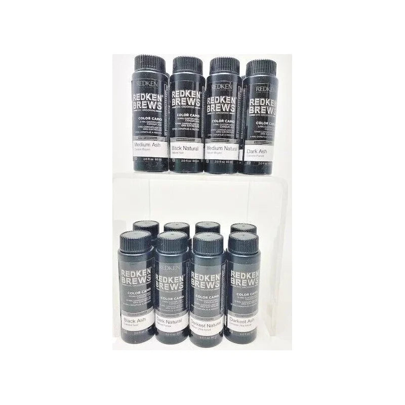 REDKEN BREWS FOR MEN 5 Minute Color Camo For Grey Hair: (CHOOSE) FastShipping - Medium Ash