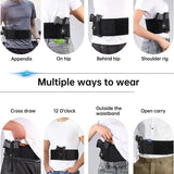 Aomago Belly Band Holster for Concealed Carry-Gun Holster for Women & Men Fits Glock, Smith Wesson, Taurus, Ruger, and More-Breathable Neoprene Waistband Holster for Most Pistols and Revolvers