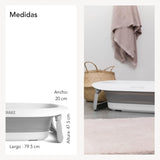 Twistshake Non-Slip Baby Bath Pillow for Newborns | Soft and Foldable Shower Pillow for Toddlers | Floating Air Pillow for Bathing Babies | 0 Months+ | Light Grey