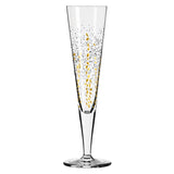 Ritzenhoff 6031005 Champagne Glass 200 ml - Goldnacht Duett Series - 2 x Designer Pieces with Real Gold - Made in Germany