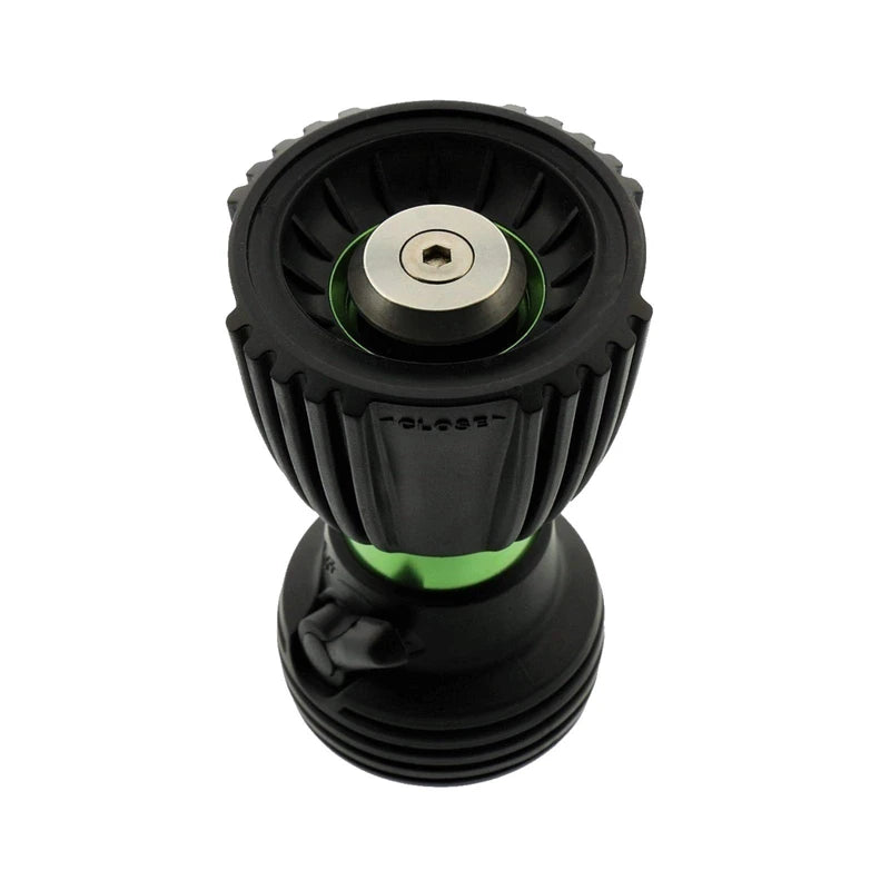 Ultimate Fireman’s Heavy Duty Water Hose Nozzle Featuring 5 Spray Patterns, Flow Control Valve & Two Way Shut-Off for Water Control - Hose Nozzle Sprayer for All Your Watering Needs - Sage Green