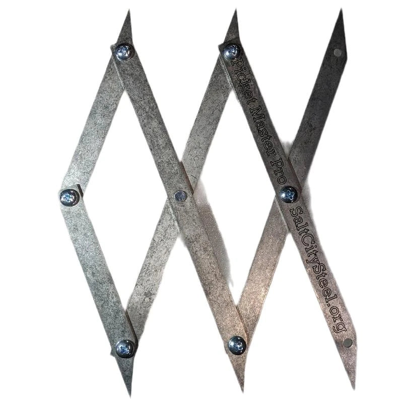 Picket Master Pro 3 Point Center Finder for Precise Measurements - American-Made Laser-Cut Stainless Steel Tool with Protective Case and Sticker Included - Specification: Default