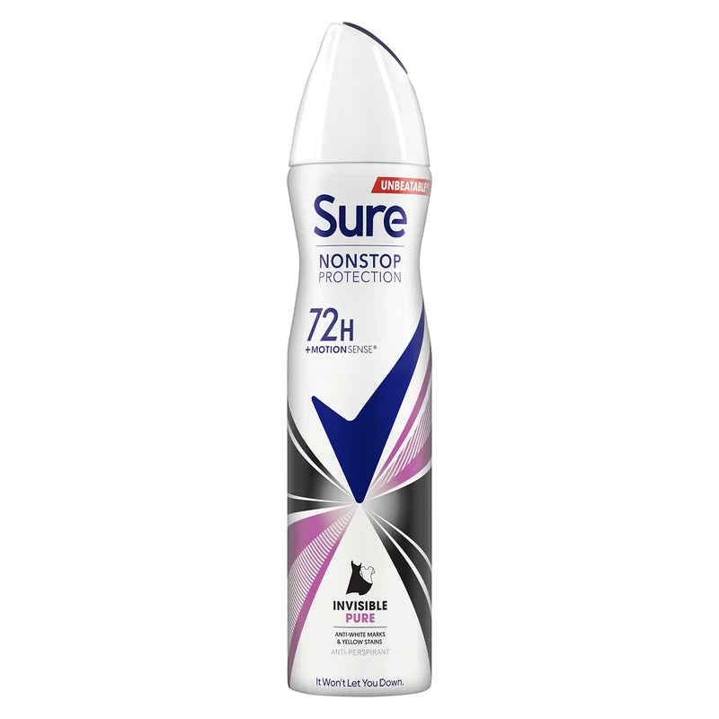 Sure Invisible Anti-perspirant 72h Protection, 250ml