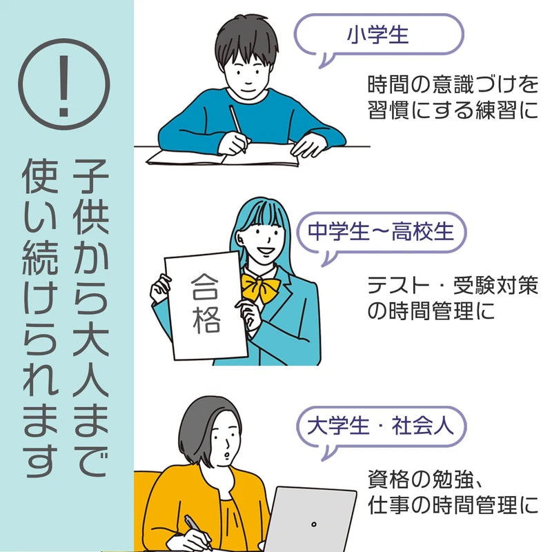 dretec Study Timer, Silencing, Time Management, Counting Down, Maximum Set Time: 199 Hours, 59 Minutes, 59 Seconds, White