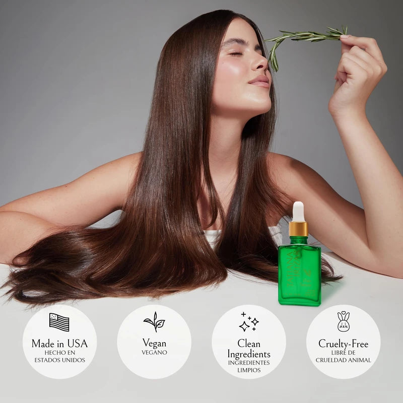 Hair Serum for Women & Men Boost Hair Growth & Prevent Hair Loss Treatment & Scalp Treatment - Vegan, Rosemary and Amla Hair Vitamins - Thickens & Strengthens - 1 Fl. Oz (Pack of 2)