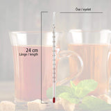 Lantelme Tea Thermometer Glass 24 cm up to Temperature Range up to 110 °C Degrees Analogue for Tea Water Tea Thermometer Also for Green Tea Fruit Tea Herbal Tea and Black Tea Food Tea Preparation