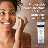 Neutrogena Ultra Sheer Dry-Touch Sunscreen SPF 60, Water & Sweat Resistant, non-comedogenic, won't clog pores, 88mL