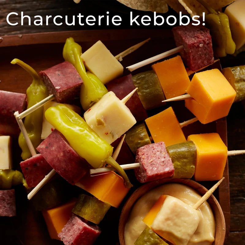 Hickory Farms All-Natural Beef Summer Sausage - 3 Pack | Free of Nitrites, Nitrates, and Hormones, Great for Snacking and Charcuterie Boards, High Protein Snack, Made with Premium Beef