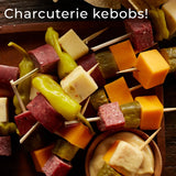 Hickory Farms All-Natural Beef Summer Sausage - 3 Pack | Free of Nitrites, Nitrates, and Hormones, Great for Snacking and Charcuterie Boards, High Protein Snack, Made with Premium Beef