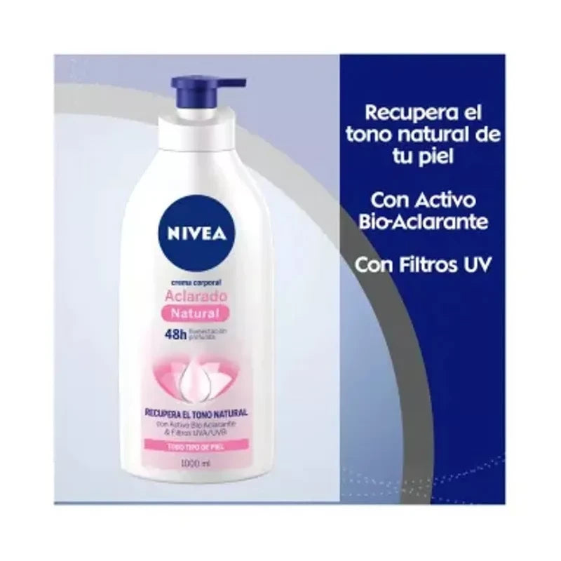 Nivea Crema Para Cuerpo Nivea Aclarado Natural En Dosificador 1000ml