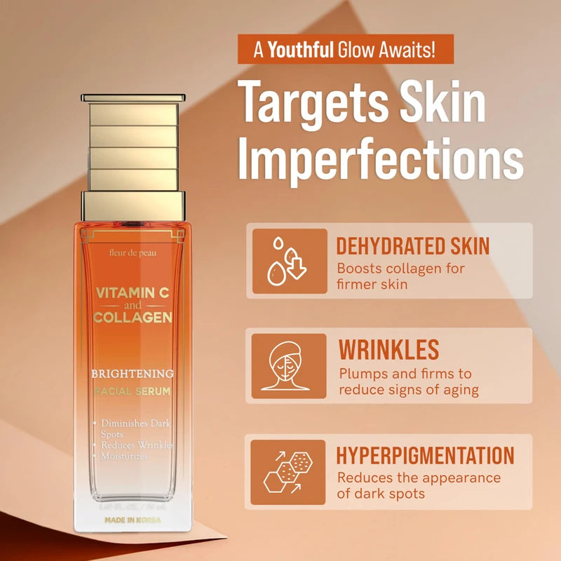 Facial Serum-Vitamin C & Collagen Brightening Facial Serum