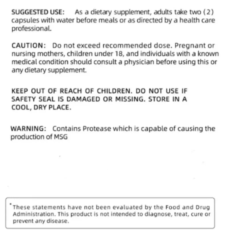 Candida Cleanse 60 Capsule-Detox Natural Herbs  Colon Support & Intestinal 100%