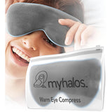myhalos Microwave Activated Warm Eye Compress for Dry Eyes, Blepharitis & Stye Eye Treatment - Heated Eye Masks for Dry Eyes - Dry Eye Therapy Mask & Eye Compress Moist Heat Delivers Warm Compress for Eyes