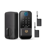 Wifi Keyless Entry Door Lock - Fingerprint Door Locks with Keypad - Electronic Digital Front Deadbolt Lock - Smart Combination Lock with Keys Fobs, Anti-Peeking Auto Lock for Home Hotel