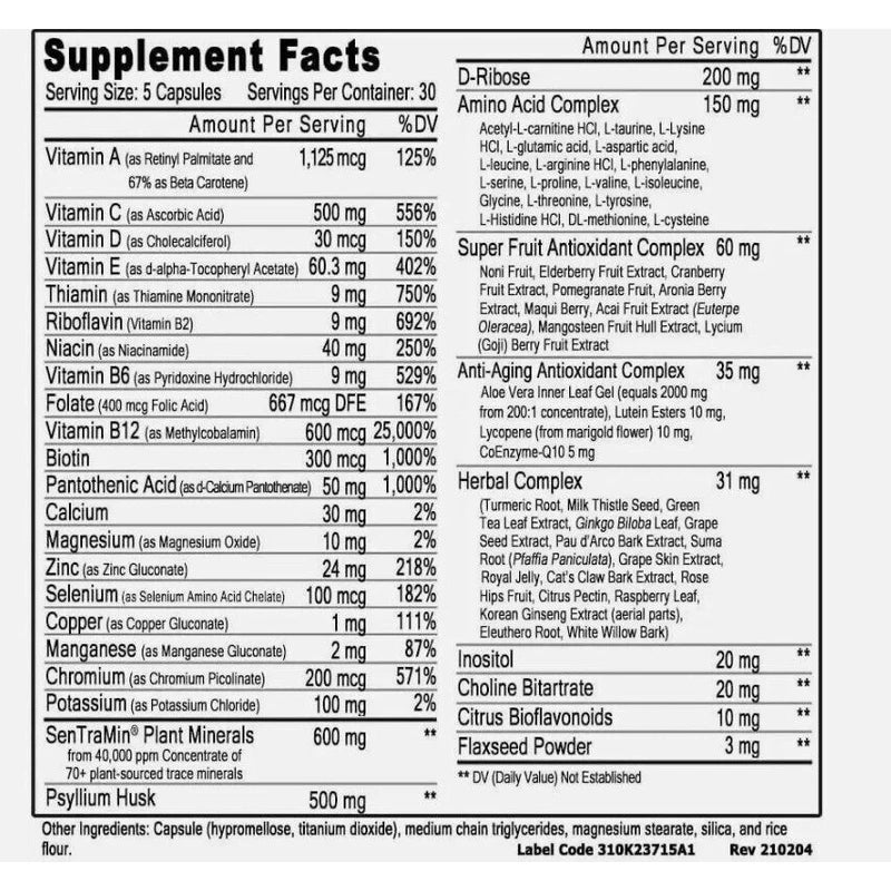 3 Pack Immuno 150 The Ultimate Multi Vitamin, Immune Booster, 150 Capsules