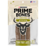 Purina Prime Bones Made in USA Facilities Limited Ingredient Natural Large Dog Treats, Chew Stick with Wild Venison - 3 ct. Pouch