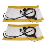 Soillar Seats Carbon Fiber Heated Seat Heater Pad Kit Car Cushion Switch 12V Universal.