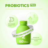 Zooone Probiotics 60 Billion CFU - 30 Bottles x 0.7oz - Edible, Fitness
