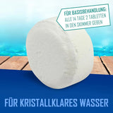 Astral Pool Claritab 5 x 20 g Tablets - Highly Concentrated Flocculation Tablet with Double Effect Coagulation & Flocculation Water Filtration Slow Dissolving for Use in Skimmer Basket