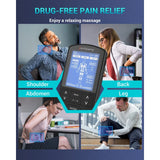 Comfytemp 3-IN-1 TENS Machine for Pain Relief, Dual Channel EMS Muscle Stimulator with 24 Modes, 10 Pads, Rechargeable TENS Unit for Back, Knee, Hip, Endometriosis, Sciatica, Fibromyalgia, Period Pain