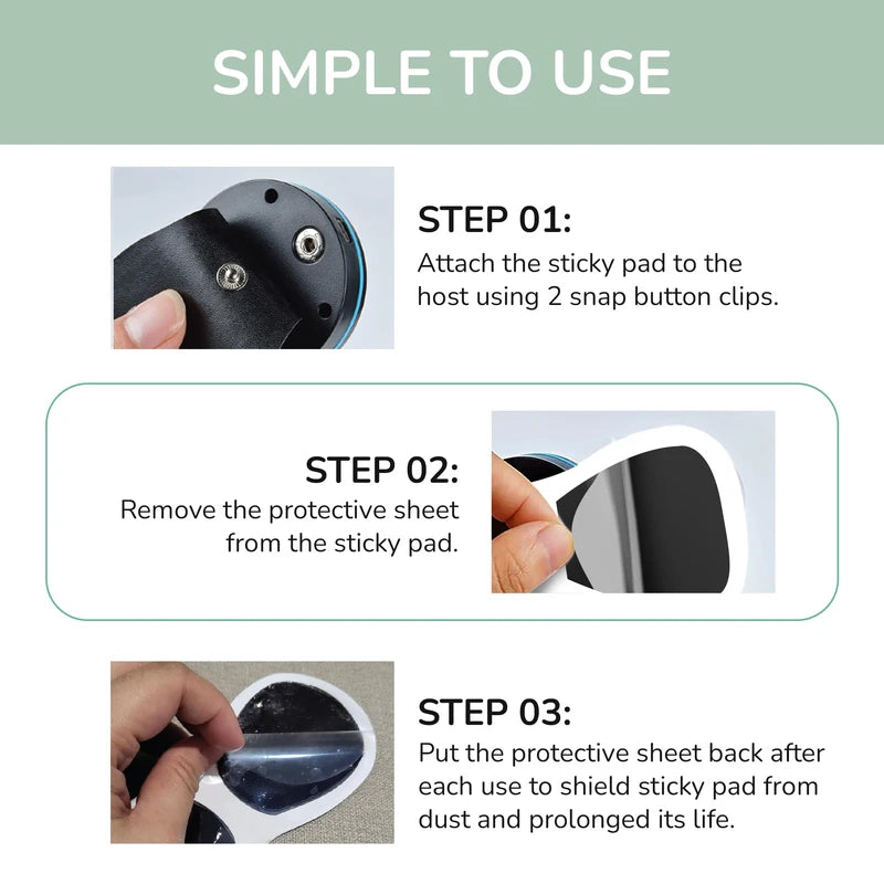 nooro 6-Pack Whole Body Massager Sticky Pads – Hydrogel, Carbon Film, Durable Adhesive, Easy Maintenance