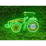 24"x15" John Deere Farm Tractor Busch Light Beer LED Neon Light Lamp Sign Dimmer