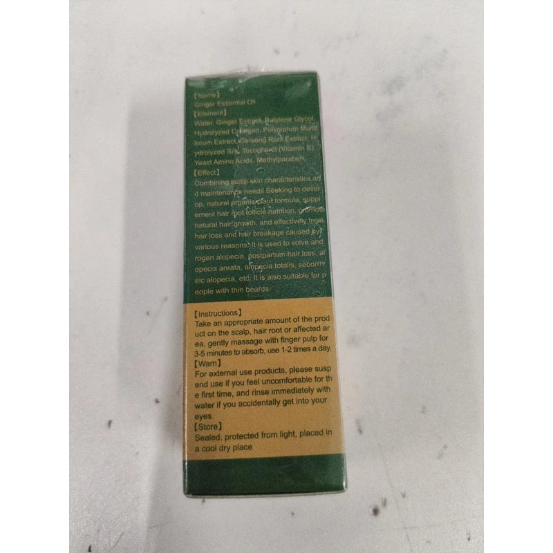 Lidoria Ginger Anti Hair Loss 7 Days, Ginger Essential Oil for Hair Growth Stronger and Fuller Hair, Hair Growth Serum for women for Dry Damaged Hair, Thicker Longer Hair (1.2 Oz(Pack of 2))