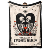 Gifts for Him Her, Anniversary Halloween Blanket for Women Men 60"X50"