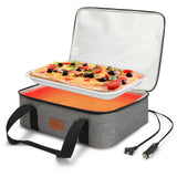 Food Warmer Electric Casserole Carrier - Large Heated Lunch Bag for Car Truck, 12V/24V/110V, Thermos for hot food for Potluck Cookouts Parties Picnic,Lasagna Lugger,Fits 9"x13" Baking Pan