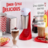 Nostalgia Two-Speed Electric Coca-Cola Limited Edition Milkshake Maker and Drink Mixer, Includes 16-Ounce Stainless Steel Mixing Cup and Rod, Red