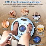 OSITO Foot Neuropathy Machine – Electronic Pulse Foot Circulation Stimulator – EMS & TENS Foot Reflexology Device for Relaxing Tired Feet, Ankles & Legs – FSA/HSA Eligible – Gray