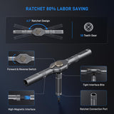 74 in 1 Magnetic Ratchet Screwdriver Set - T Handle Ratchet Screwdriver with S2 Steel Bits, Detachable Design & Storage Case, Precision Repair Tool Kit for Electronics, Furniture, Bicycle, Watch, DIY
