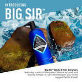 Jack Black Big Sir Body & Hair Cleanser, 33 Fl Oz – Marine Accord & Amber – Mens Body Wash, Mens Shampoo, Skin Care, Hair Care, Dual-Purpose Body Wash Men, Sulfate–Free