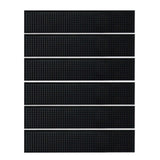 BARsics 17.5x3.5 inches Long PVC Bar Rail Mat Non-Slip Serving Spill Mat (Pack of 6)