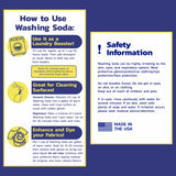 Banner Chemical Soda Ash (10 lbs) - 100% Sodium Carbonate - Multipurpose Cleaner, Detergent Booster & pH Adjuster, High Purity for Industrial & Household Use, Made in USA